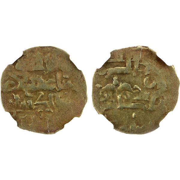 KHWARIZMIAN AMIRS: Unknown ruler, late 12th century, debased AV dinar (1.71g), NM, ND, NGC AU53