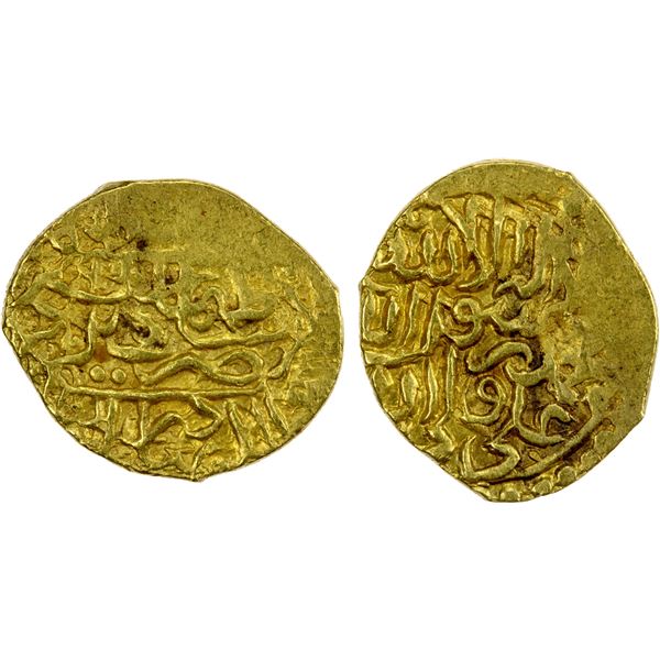 SAFAVID: Tahmasp I, 1524-1576, AV ¼ mithqal (1.15g), Yazd, AH(9)66, VF-EF