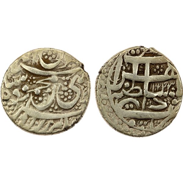 DURRANI: Mahmud Shah, 1801-1829, AR ½ rupee (5.13g), Herat, AH1243, VF