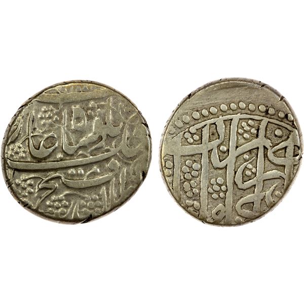 DURRANI: Fath Jang, 1842, AR rupee (9.29g), Kabul, AH(1258), VF