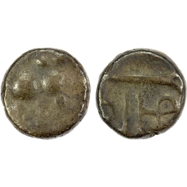 YADAVAS OF DEVAGIRI: Ramachandra, 1270-1311, AR unit (0.84g), VF