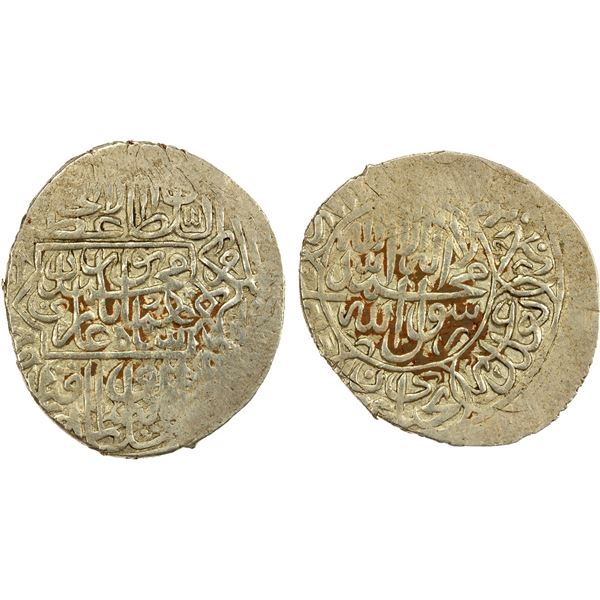 MUGHAL: Humayun, 1530-1556, AR shahrukhi (3.93g), Qandahar, ND, VF-EF