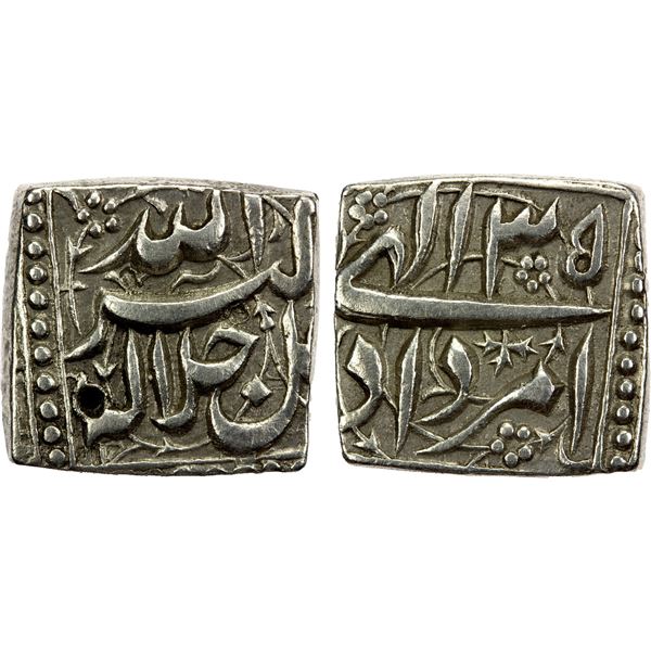 MUGHAL: Akbar I, 1556-1605, AR square rupee (11.34g), NM, IE35, EF