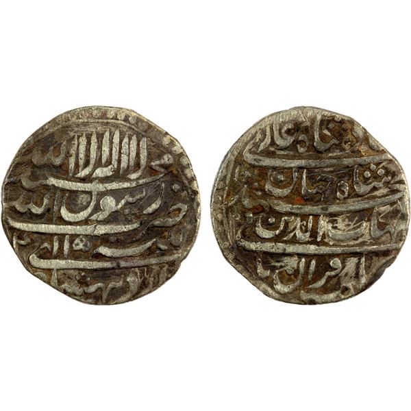 MUGHAL: Shah Jahan I, 1628-1658, AR ½ rupee (5.53g), Patna, AH(10)40 year 4, F-VF