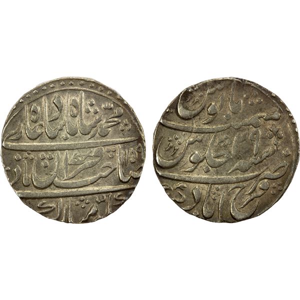MUGHAL: Muhammad Shah, 1719-1748, AR rupee (11.34g), Farrukhabad, AH1159 year 29, EF