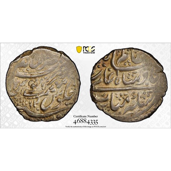 GARHWAL: Lallat Shah, 1772-1780, AR timasha (2.37g), AH1192 (1778), PCGS MS62