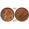 Image 1 : BRITISH INDIA: George V, 1910-1936, AE ¼ anna, 1929(c), PCGS MS66 RB