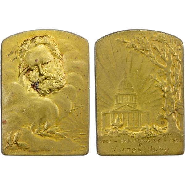 FRANCE: AE plaque (17.71g), 1902