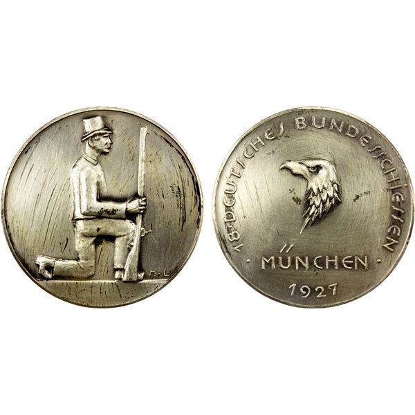 MUNICH: AR medal (31.40g), 1927, AU