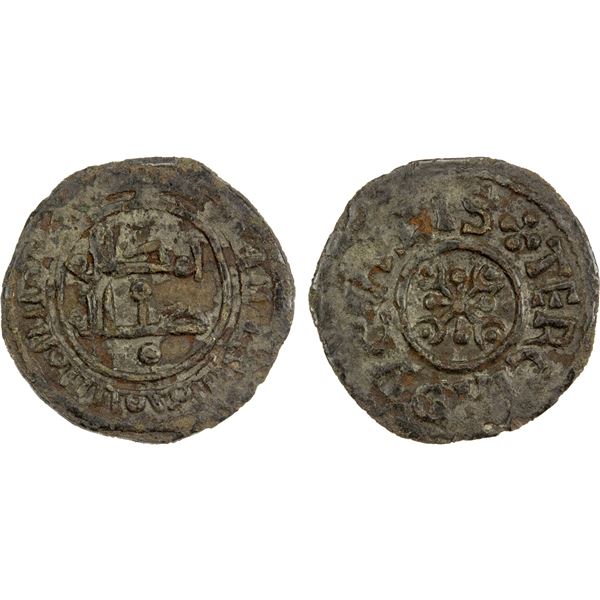 SICILY: Roger II, 1105-1154, AR 1/3 ducalis (0.92g), Madinat Siqilliya (Palermo), AH535, VF-EF