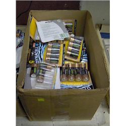 LARGE BOX FULL OF BATTERIES