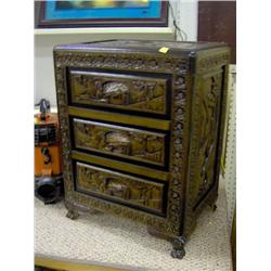 3 DRAWER CHINESE CABINET