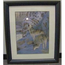 FRAMED PRINT "HOWLING"-----------------------11071