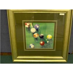 FRAMED PRINT "WHAT A NICE SHOT"-------10469