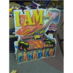I AM CANADIAN METAL BAR SIGN