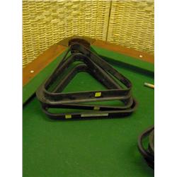 3 POOL BALL RACKS