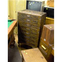 CHINESE DRESSER 8 DRAWER HAND CARVED