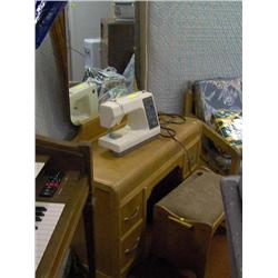 WATERFALL VANITY W/ MIRROR AND STOOL