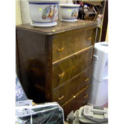 OLD 4 DRAWER DRESSER