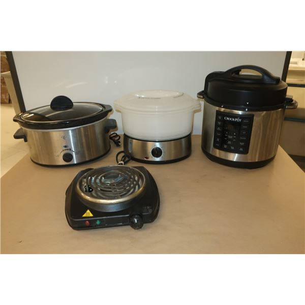 LOT DE 4 PETITS ÉLECTROMÉNAGERS ASST