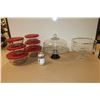 Image 1 : LOT DE 8 ITEMS EN VERRE VARIÉS