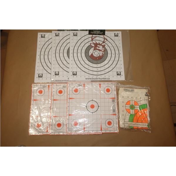 LOT DE 7 pkgs DE CIBLES DE TIR