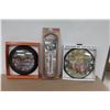 Image 1 : LOT DE 2 HORLOGES ET 1 THERMOMÈTRE