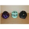 Image 1 : LOT DE 3 CASQUES DE VÉLO