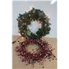 Image 1 : LOT DE 2 COURONNES DE NOËL ASST