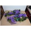 Image 1 : LOT DE 2 DÉCORATIONS DE NOËL -COULEUR VIOLETTE