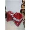 Image 1 : LOT DE 2 SACS DE TULLE DE NOËL ROUGE