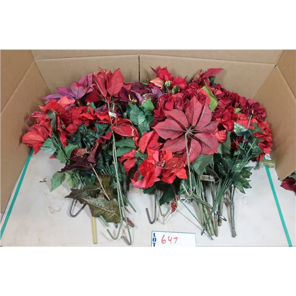 FLEURS DE NOËL ARTIFICIELLES