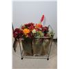 Image 1 : RANGEMENT AVEC FLEURS ARTIFICIELLES