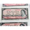 Image 3 : LOT OF 3 1954 $2 CANADA BANK NOTES