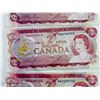 Image 3 : LOT OF 3 1974 $2 CANADA BANK NOTES