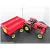 Image 1 : PRISTINE CONDITION TONKA TRACTOR AND HAULER TIN TOYS