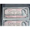 Image 4 : LOT OF 3 1954 CANADA $2 DOLLAR BANK NOTES