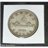 Image 1 : SILVER CANADA 1951 KING GEORGE CANADA $1 ONE DOLLAR COIN