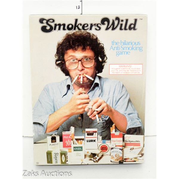 VTG SMOKERS WILD BOARD GAME