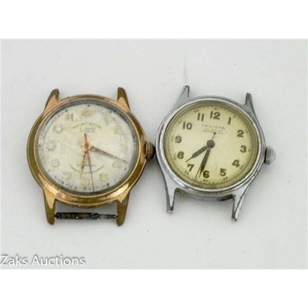 LOT OF 2 MENS WATCHES (NO STRAPS)