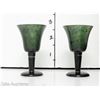 Image 3 : SET OF 2 CHINESE JADE MINI GOBLETS IN WOODEN BOX LOT 1