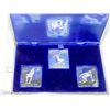 Image 2 : JMM 1976 MONTREAL OLYMPICS PURE SILVER STAMP SET TEAM SPORTS