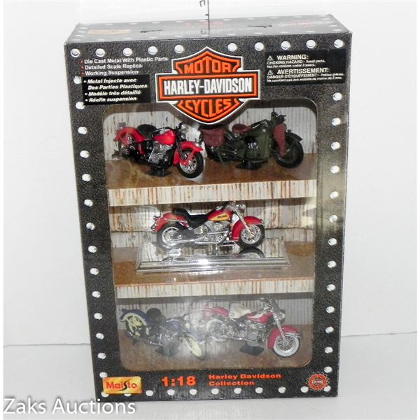 NEW 1/18 SCALE HARELY DAVIDSON COLLECTION