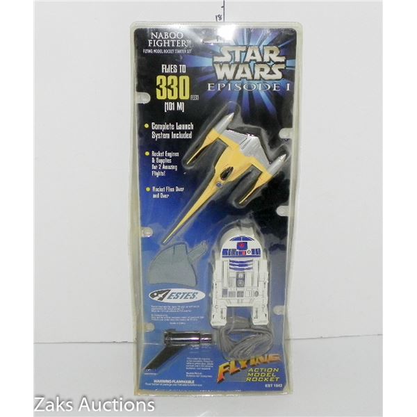 NEW IN PACKAGE STAR WARS EPISODE 1 NABOO FIGHTER ACTION MODEL ROCKET