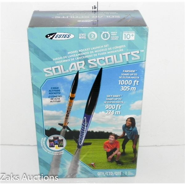 SEALED NEW ESTES SOLAR SCOITS MODEL ROCKET LAUNCH SET