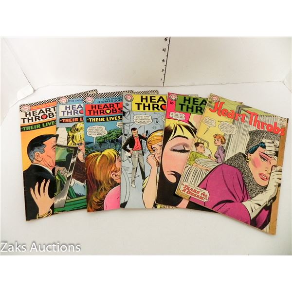 LOT OF SILVER AGE DC HEART THROBS COMICS