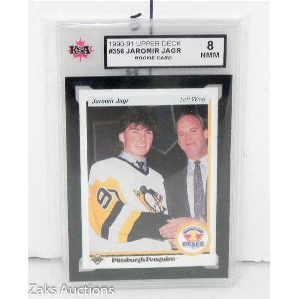 GRADED 8 NMM JAROMIR JAGR ROOKIE CARD