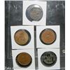 Image 2 : LOT OF 5 CARDED OLD COPPER COINS