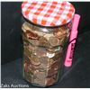 Image 2 : LARGE JAM JAR FULL OF PENNIES