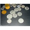 Image 3 : BIRKS BOX WITH ALL SORTS OF COINS AND TOKENS